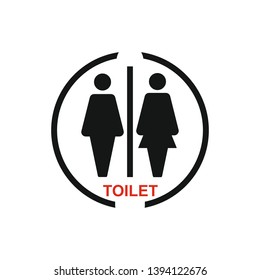 toilet male and female icon symbol
