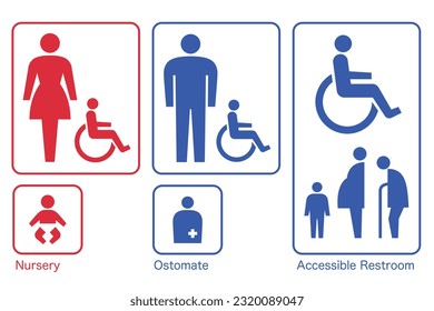 pictogramme de marque de toilettes, illustration vectorielle