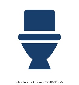 Toilet mark. Western-style toilet seat. Vector.