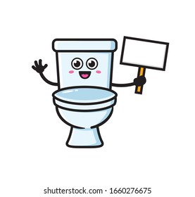 Toilet Mascot Character Design Vector Stock Vector (Royalty Free ...