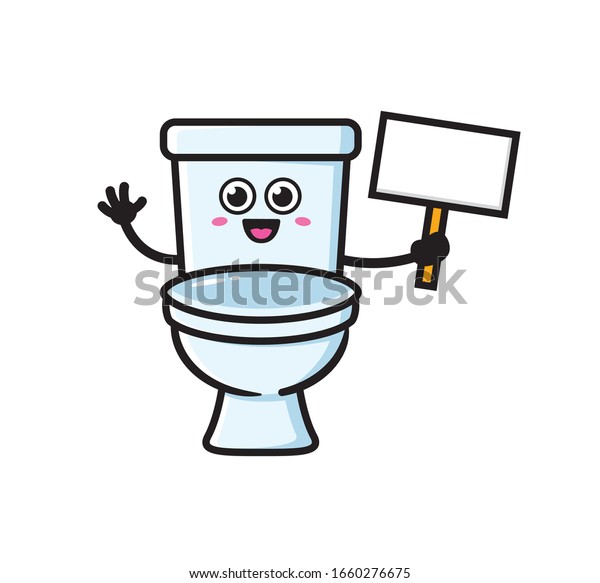 Toilet Mascot Character Design Vector Stock Vector (Royalty Free ...