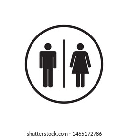 toilet men women sign icon vector illustration