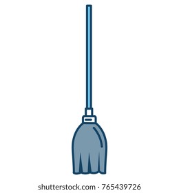 toilet mop isolated icon