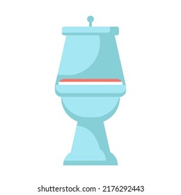 Toilet On Bathroom Vector Illustration Sign Stock Vector (Royalty Free