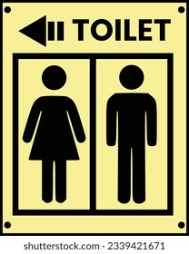 The toilet is on the left