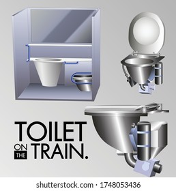Ropa en el tren - vector