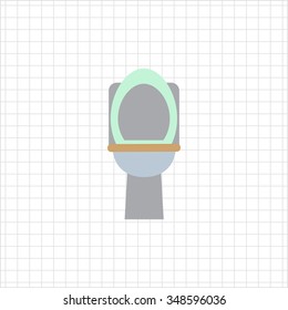 Toilet pan icon