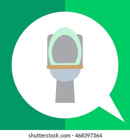 Toilet pan icon