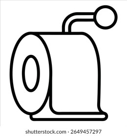 papel higiênico em desenho artístico de linha contínua