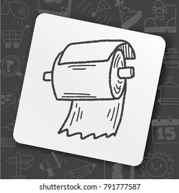 toilet paper doodle