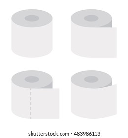 Toilet Paper Flat Icon