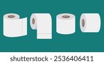 Toilet paper flat icon. Modern flat icon vector set