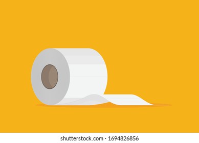 Toilet paper flat icon. Modern flat icon vector set