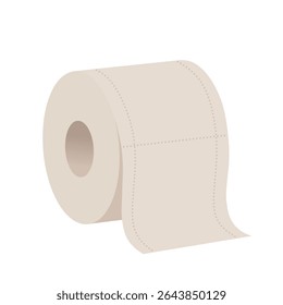 Papel higiênico design de ilustração vetor plana.