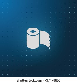 Toilet paper icon.