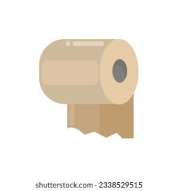 Toilet paper icon clipart avatar logotype isolated vector illustration 