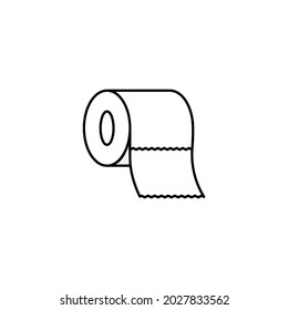 Toilet paper icon design illustration template