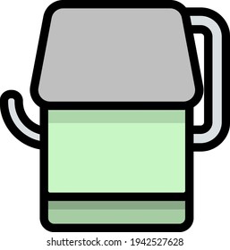 Toilet Paper Icon. Editable Bold Outline With Color Fill Design. Vector Illustration.