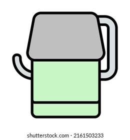 Toilet Paper Icon. Editable Bold Outline With Color Fill Design. Vector Illustration.