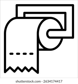 Toilet Paper Icon Element For Design