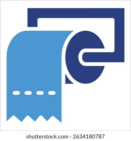 Toilet Paper Icon Element For Design