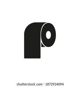 toilet paper icon element of plumbing icon for mobile concept and web apps. Thin line toilet paper icon can be used for web and mobile. Premium icon on white background