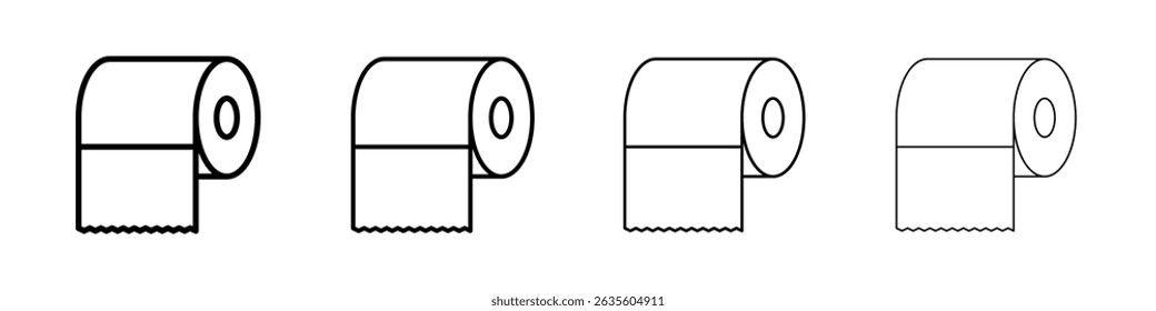 Toilet Paper icon Flat illustration sign