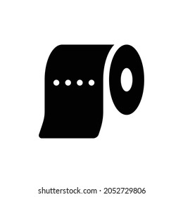 toilet paper Icon. Flat style design isolated on white background. Vector illustration