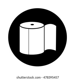 Toilet Paper Icon illustration design