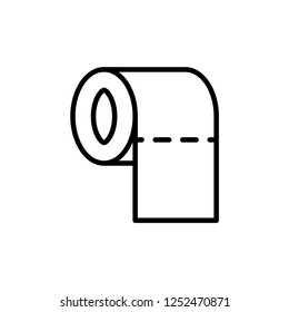 Toilet Paper  Icon Outline Vector