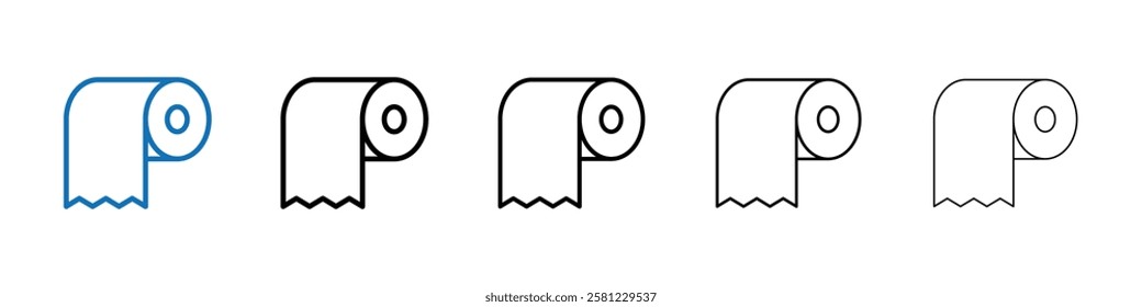 Toilet paper icon Outline vector logo for web ui