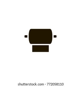 toilet paper icon. sign design