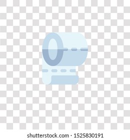 toilet paper icon sign and symbol. toilet paper color icon for website design and mobile app development. Simple Element from hygiene routine collection for mobile concept and web apps icon.