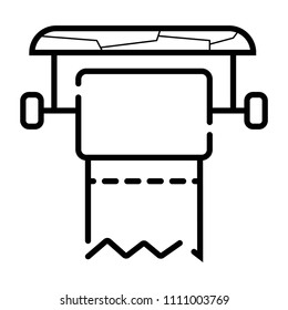 toilet paper icon vector