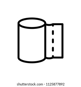 toilet paper icon vector