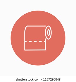 toilet paper icon vector