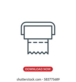 Toilet paper icon vector