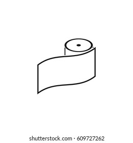toilet paper  icon vector