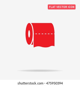 Toilet paper icon. Vector concept illustration for design.