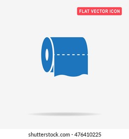 Toilet paper icon. Vector concept illustration for design.