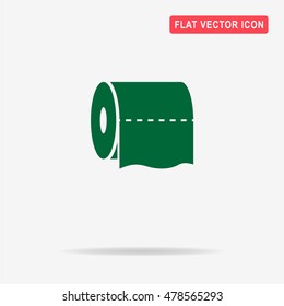 Toilet paper icon. Vector concept illustration for design.