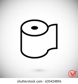 toilet paper icon, Vector EPS 10 illustration style