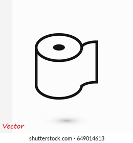 toilet paper icon, Vector EPS 10 illustration style
