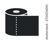 Toilet paper icon. Vector illustration.