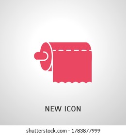 toilet paper icon. Vector illustration EPS 10.