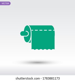 toilet paper icon. Vector illustration EPS 10.