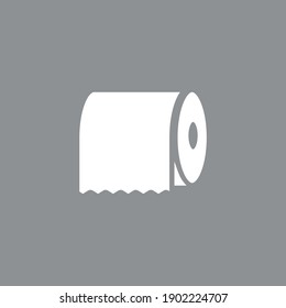 Toilet Paper Icon. Vector Illustration