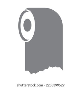 toilet paper icon vector illustration symbol design