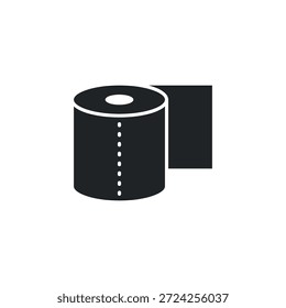Ícone de papel higiênico. Ilustração vetorial.