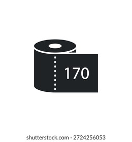 Icono de papel higiénico. Ilustración vectorial.